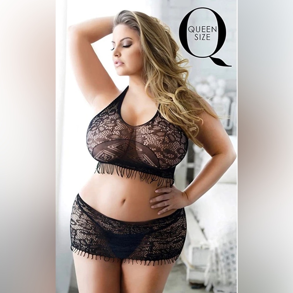Two Piece Crop Lingerie Set